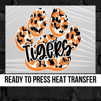 Tigers Paw Print DTF Transfer