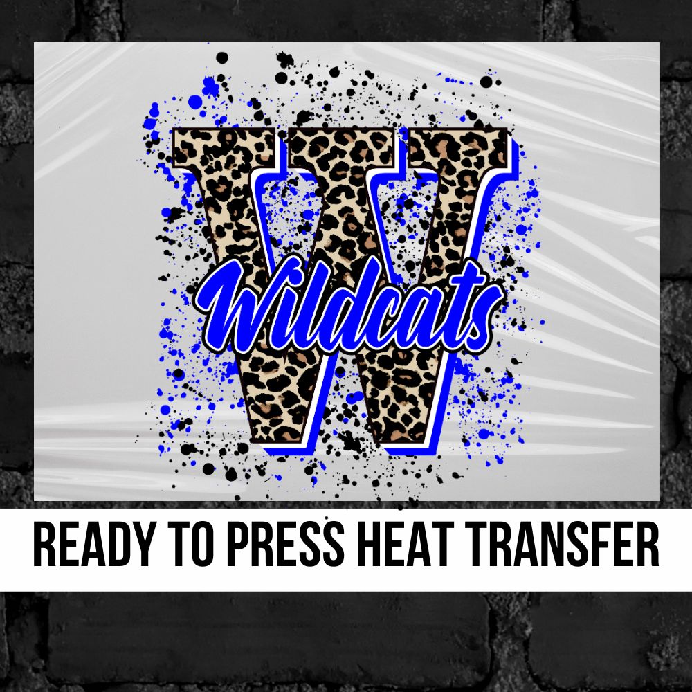 Wildcats Letter Splatter DTF Transfer – Rustic Grace Heat Transfer Company