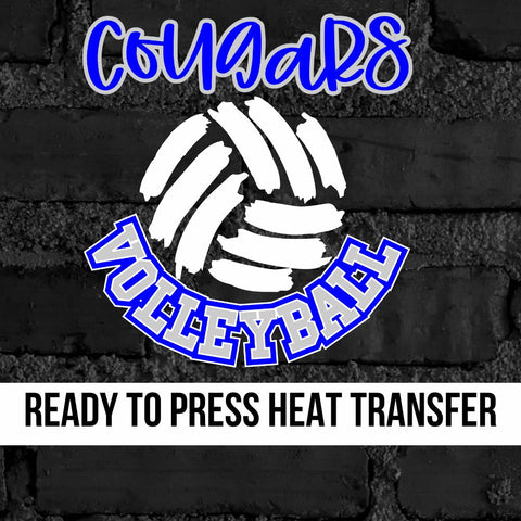 Cougars Volleyball DTF Transfer
