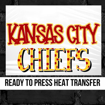 Kansas City Chiefs Doodle Word DTF Transfer