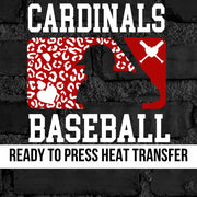 Cardinals Leopard Baseball Man DTF Transfer