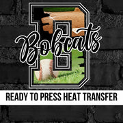 Bobcats Baseball Photo Letter DTF Transfer