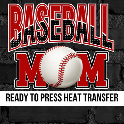 Baseball Mom with Dots DTF Transfer