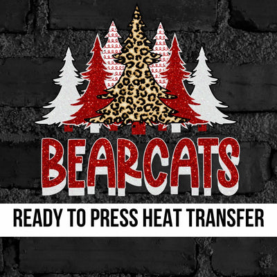 Bearcats Christmas Trees DTF Transfer