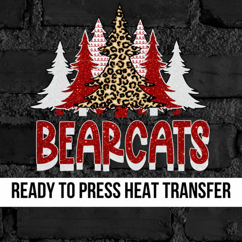 Bearcats Christmas Trees DTF Transfer