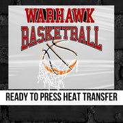 Warhawk Basketball Hanging Net DTF Transfer