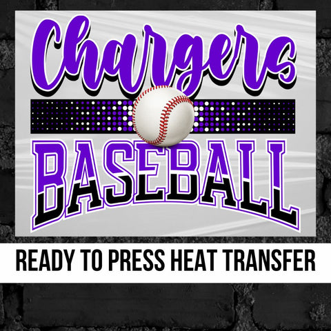 Chargers Baseball DTF Transfer