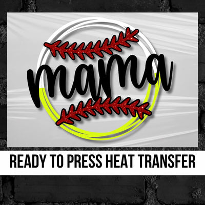 Softball / Baseball Mama Circle Transfer