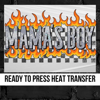 Mama's Boy Flames DTF Transfer