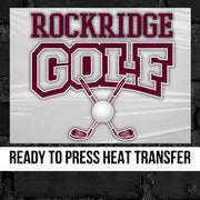 Rockridge Golf Crossed Clubs DTF Transfer