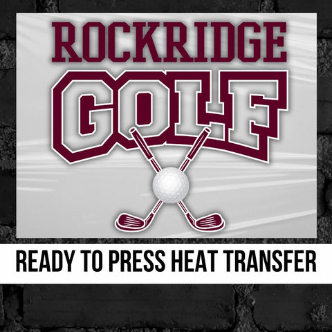 Rockridge Golf Crossed Clubs DTF Transfer