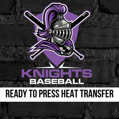 Knights Baseball Crossed Bats DTF Transfer