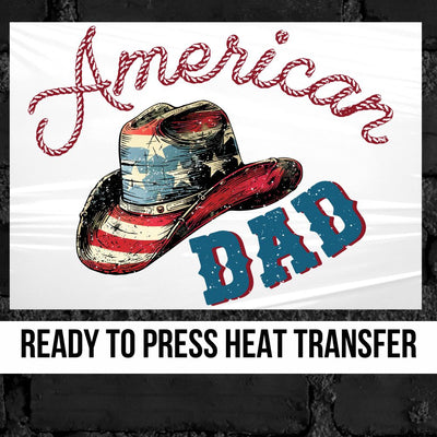 American Dad Cowboy Hat DTF Transfer