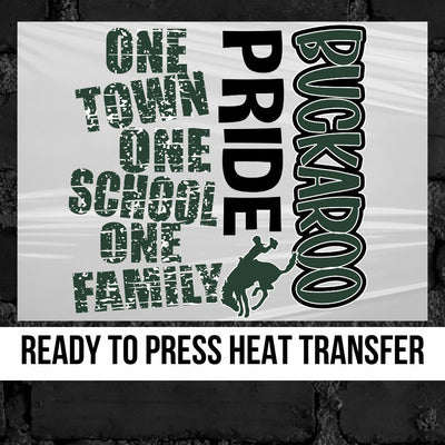 One Town One School Buckaroo Pride DTF Transfer