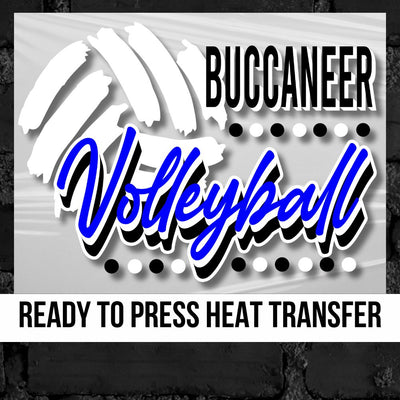Buccaneers Volleyball with Dots DTF Transfer