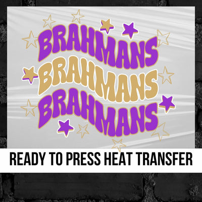 Brahmans Swerve Stars DTF Transfer
