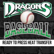 Dragons Baseball DTF Transfer