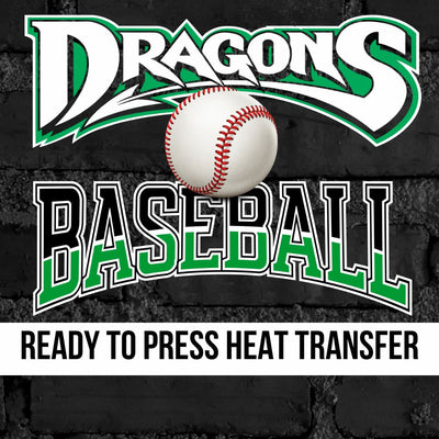 Dragons Baseball DTF Transfer