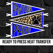 Panther Pride Pennants DTF Transfer