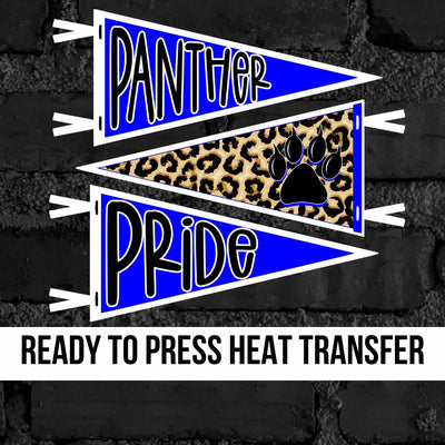 Panther Pride Pennants DTF Transfer