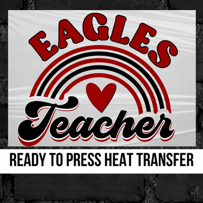 Eagles Teacher Rainbow DTF Transfer