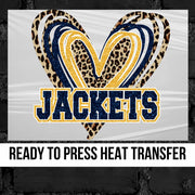 Jackets Triple Heart DTF Transfer