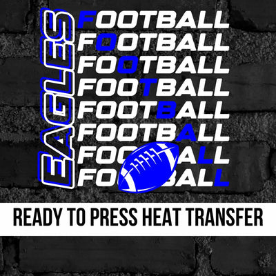 Eagles Football Repeat Helmet DTF Transfer