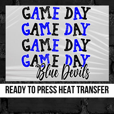 Game Day Blue Devils DTF Transfer
