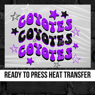 Coyotes Swerve Retro Stars DTF Transfer