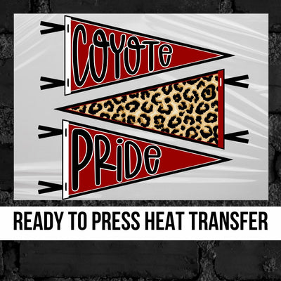 Coyote Pride Pennants DTF Transfer