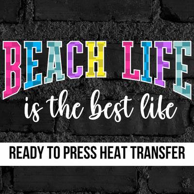 Beach Life DTF Transfer