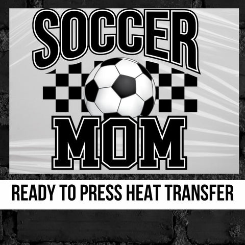 Soccer Mom Checkered Ball DTF Transfer