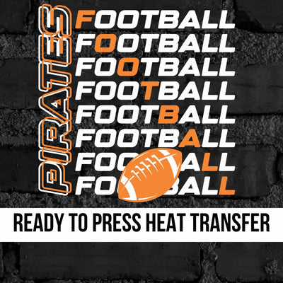 Pirates Football Repeat DTF Transfer