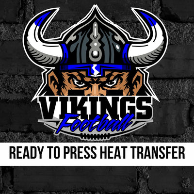 Vikings Football Mascot DTF Transfer