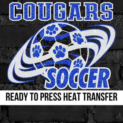Cougars Soccer Ball DTF Transfer
