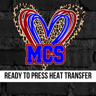 MCS Triple Heart DTF Transfer