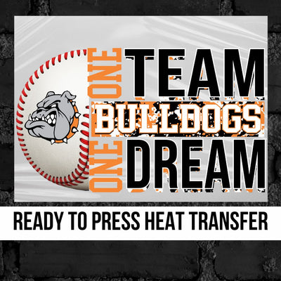 One Team Bulldogs Baseball Transfer