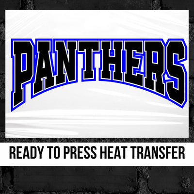 Panthers Arch Word DTF Transfer