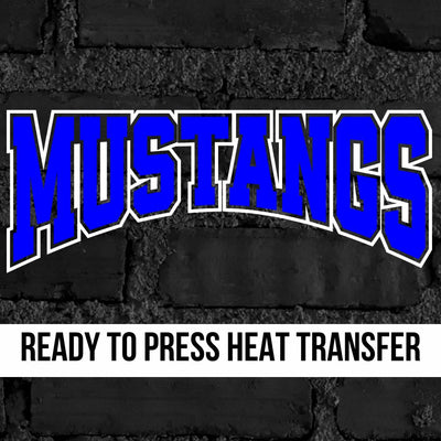 Mustangs Arch Word DTF Transfer