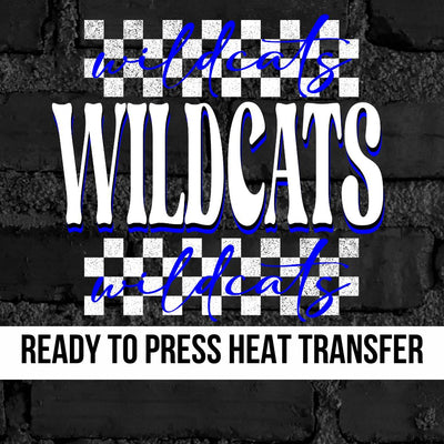 Wildcats Checkered DTF Transfer