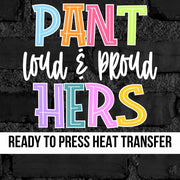 Panthers Loud & Proud Colorful DTF Transfer