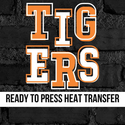 Tigers Offset Letters DTF Transfer