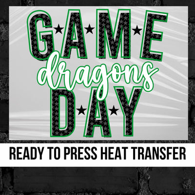 Game Day Stars Dragons DTF Transfer