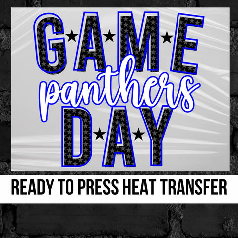 Game Day Stars Panthers DTF Transfer