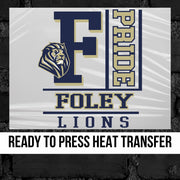 Foley Lions Pride Block DTF Transfer