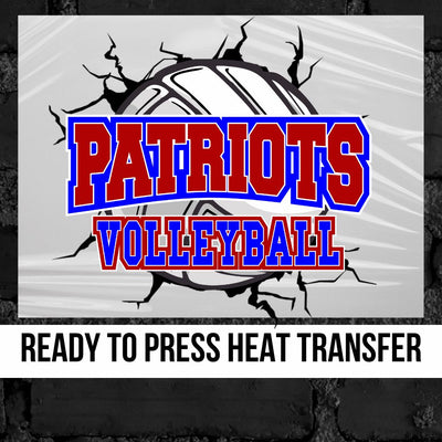 Patriots Volleyball Break Through DTF Transfer
