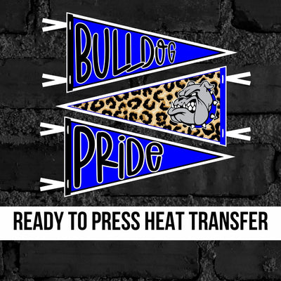 Bulldog Pride Pennants DTF Transfer