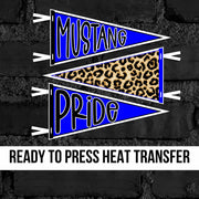 Mustang Pride Pennant DTF Transfer