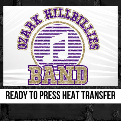 Ozark Hillbillies Band Striped Note DTF Transfer