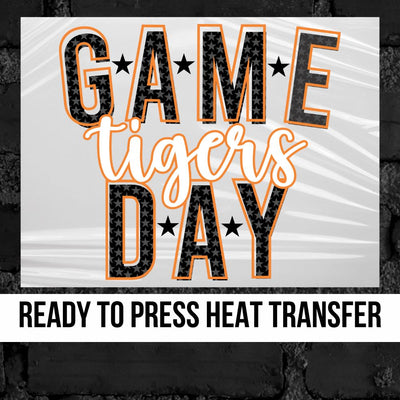 Game Day Stars Tigers DTF Transfer